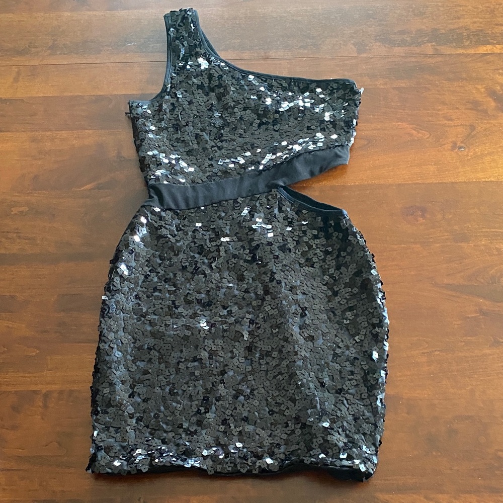 City Triangles Classic sequined Black dress - Sz S